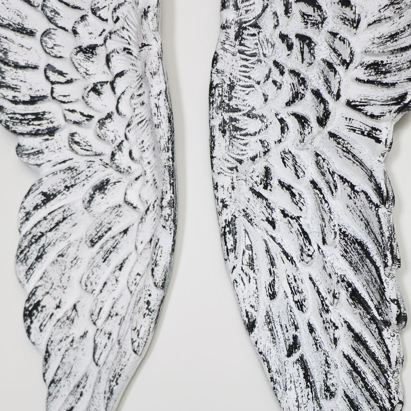 Pair of Antique White Angel Wings