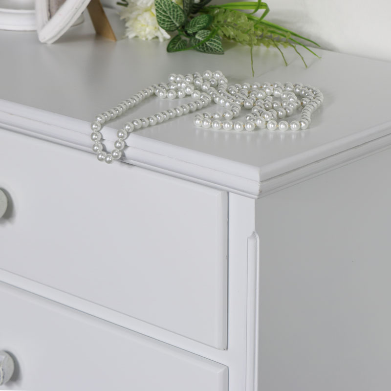 Details About Pair Of Ornate White Wooden Chest Of Drawers Vintage French Bedroom Furniture