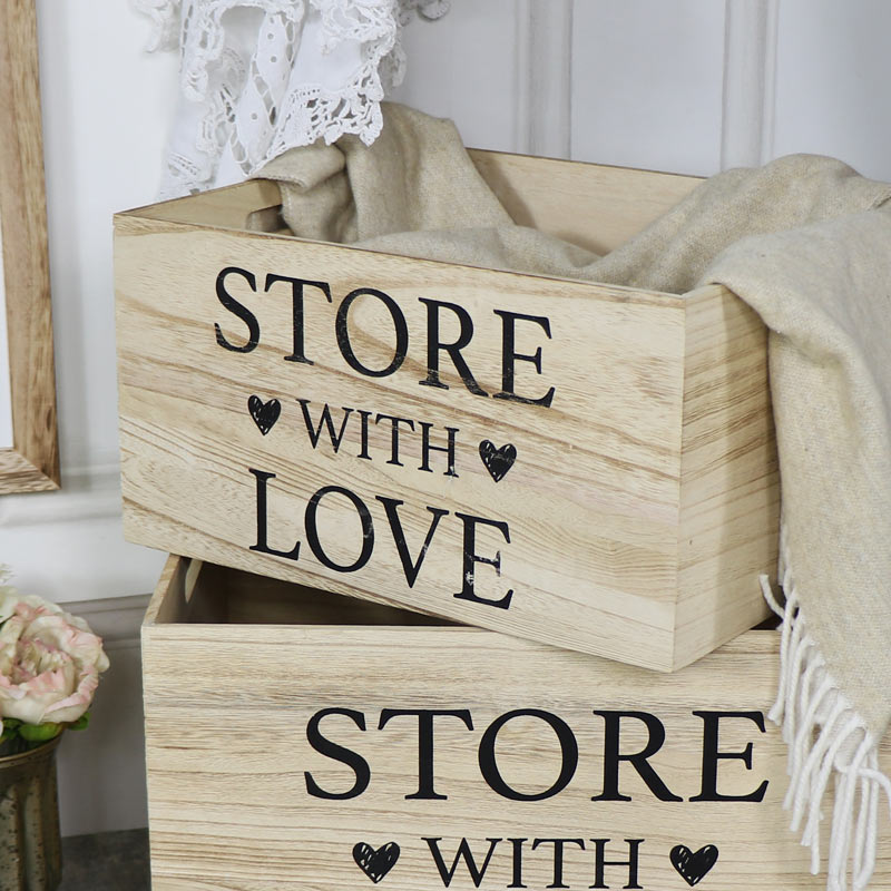 Pair of Wooden Wheeled Storage Crates