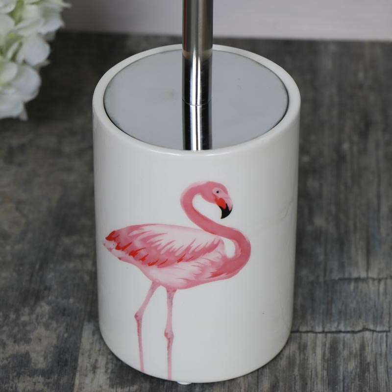 Pink Flamingo Toilet Brush