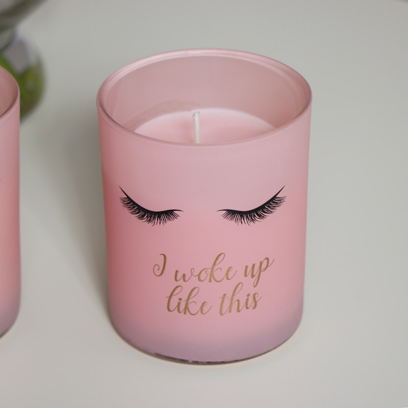 Pink Scented Candle Pots