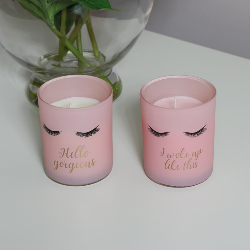 Pink Scented Candle Pots