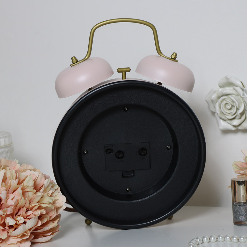 Pink Twin Bell Alarm Clock