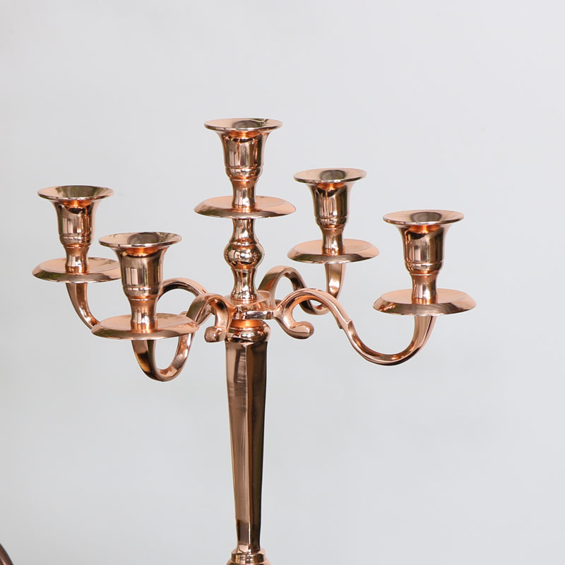 Polished Copper Candelabra