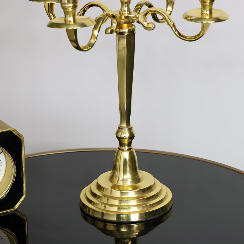 Polished Gold Candelabra