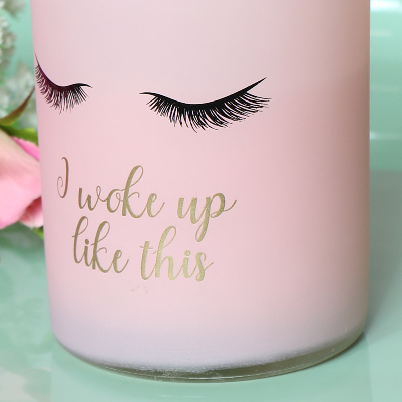 Pretty Pink Scented Eyelash Candle