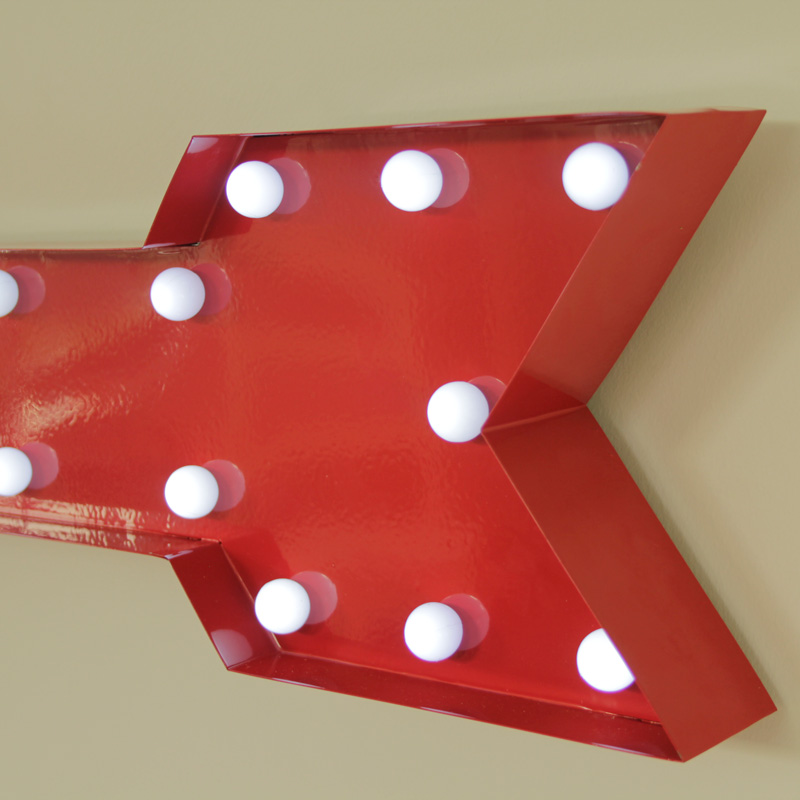 Red Arrow with LED lights
