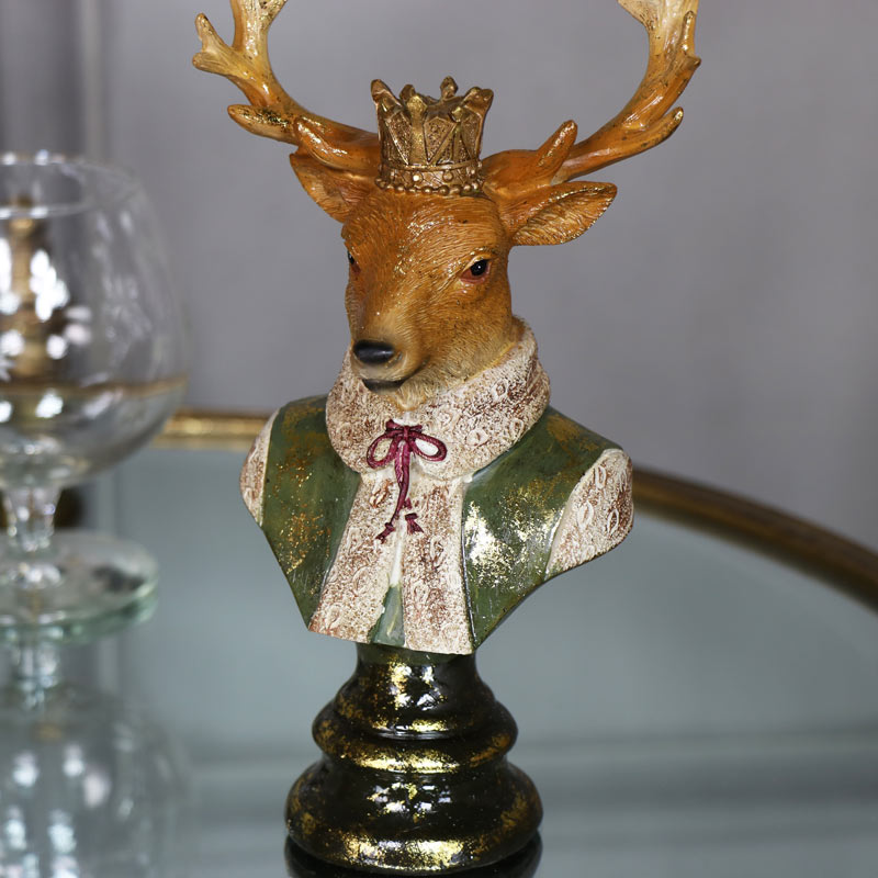 Regal Stag Head Bust