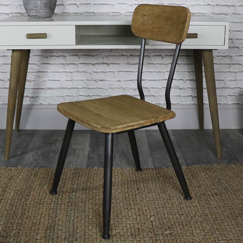 Retro Industrial Style Dining Chair Melody Maison