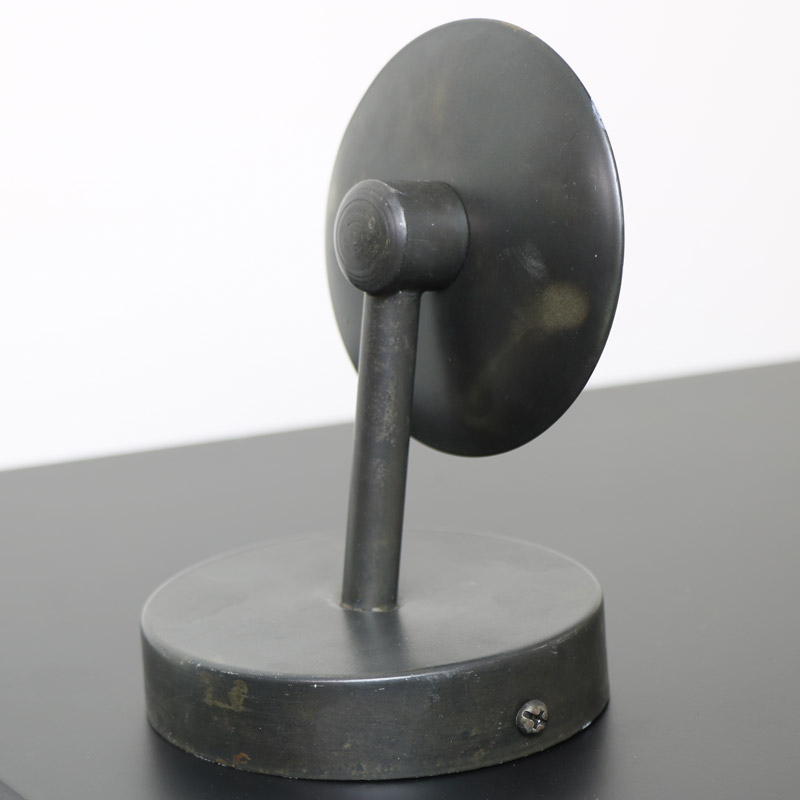 Round Black Metal Wall Candle Holder