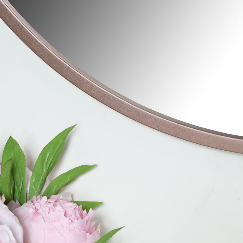 Round Rose Gold Pink Wall Mirror 80cm X - Rose Gold Round Wall Shelf Round Rose Gold Pink Wall Mirror 80cm X - Rose Gold Round Wall Shelf