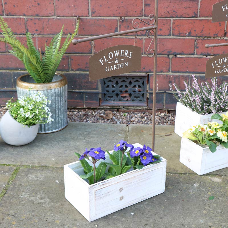 Rustic Crate Flower Garden Planter