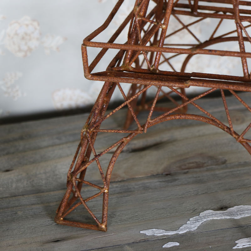 Rustic Eiffel Tower Ornament