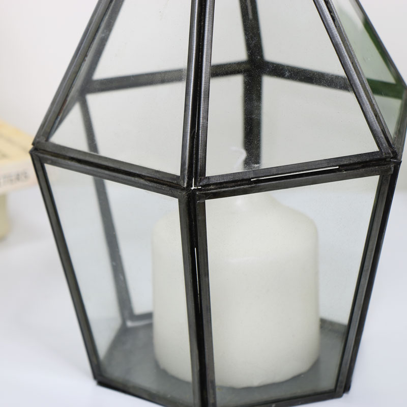 Rustic Grey Terrarium Candle Holder