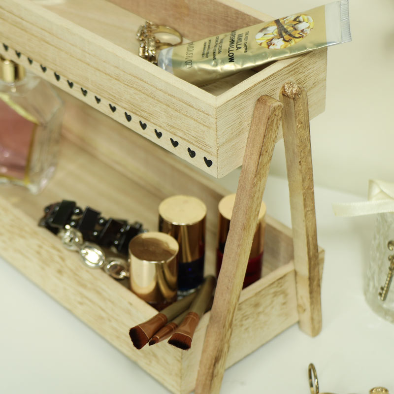 Rustic Makeup Storage Caddy