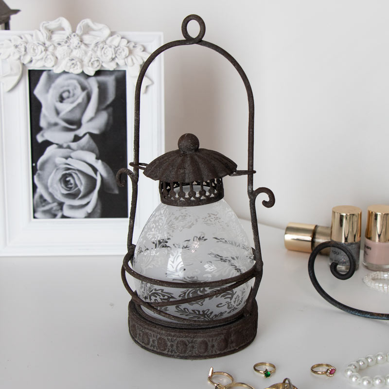 Rustic Metal Candle Lantern