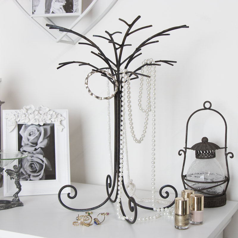 Rustic Metal Tree Branch Jewellery Holder 