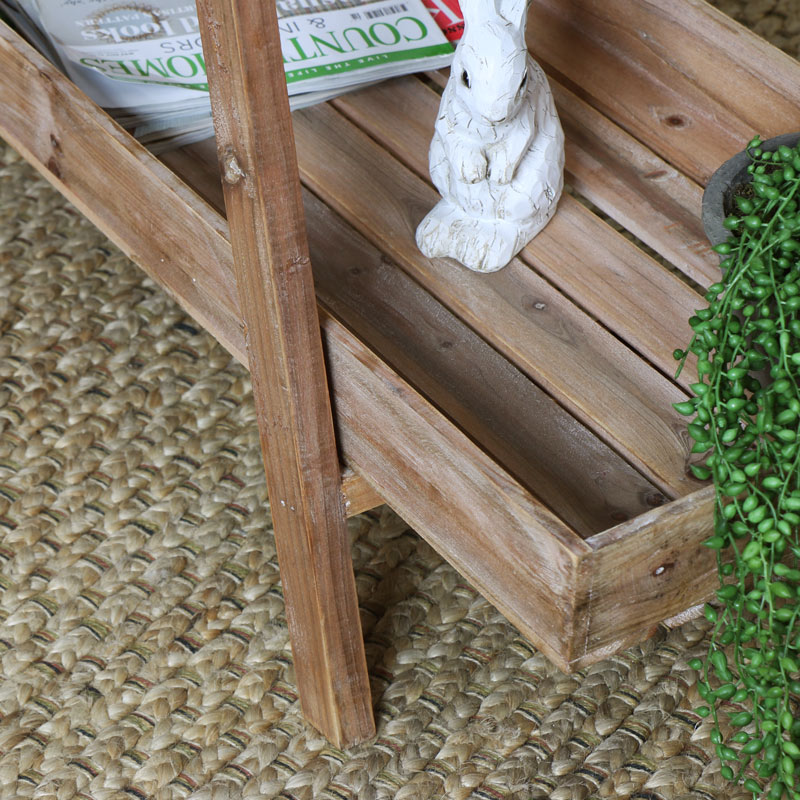 Rustic Wooden 3 Tier Display Stand