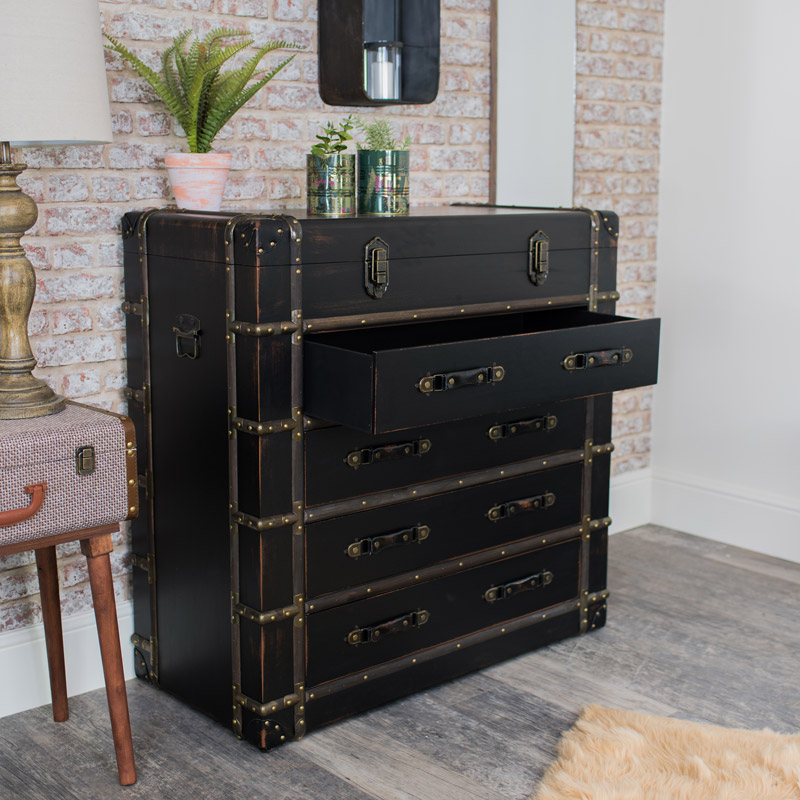 Rustic Wooden Chest of Drawers