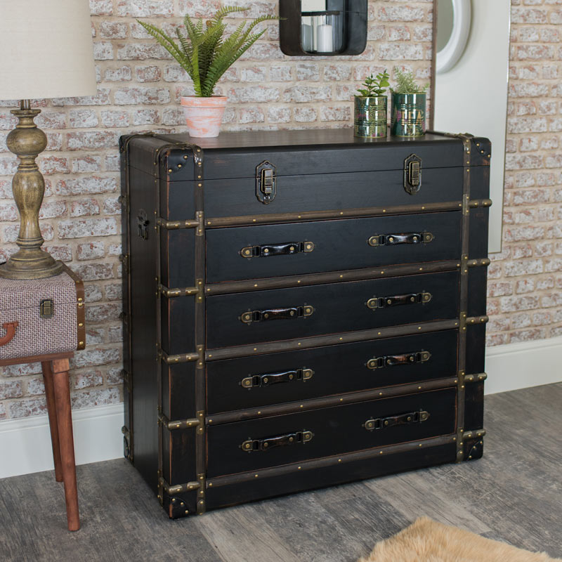 Rustic Wooden Chest of Drawers