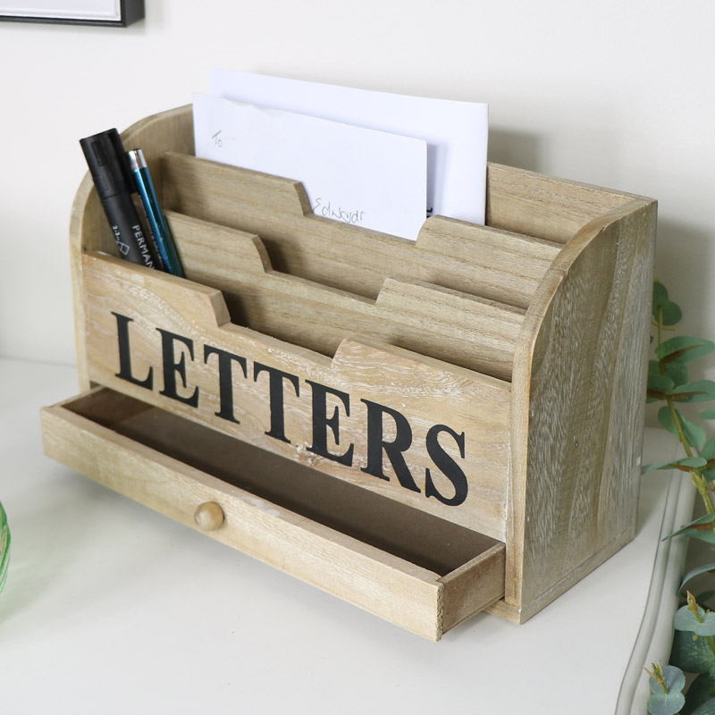 Rustic Wooden letters Rack 