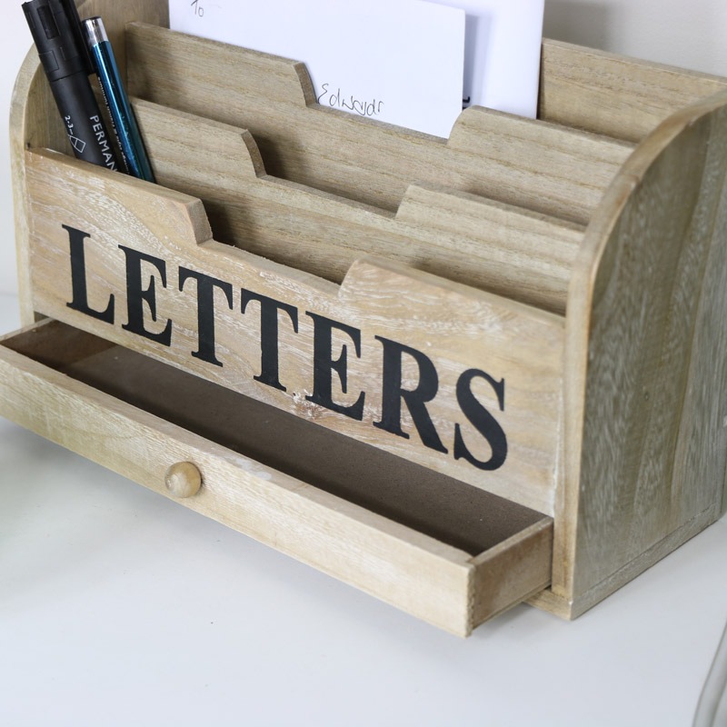 Rustic Wooden letters Rack 