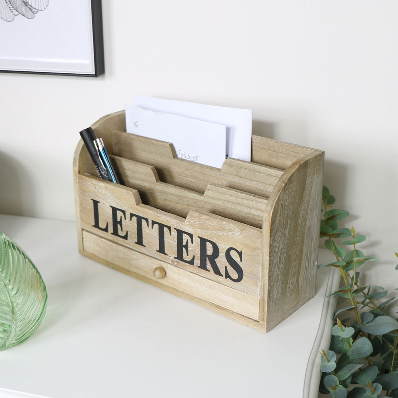 Rustic Wooden letters Rack 