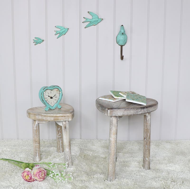 Set of 3 Blue Flying Birds Wall Art Decoration