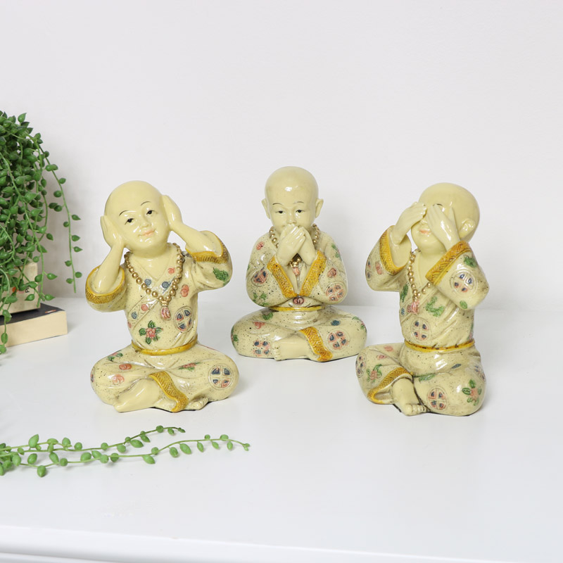 Set of 3 Buddha Ornaments