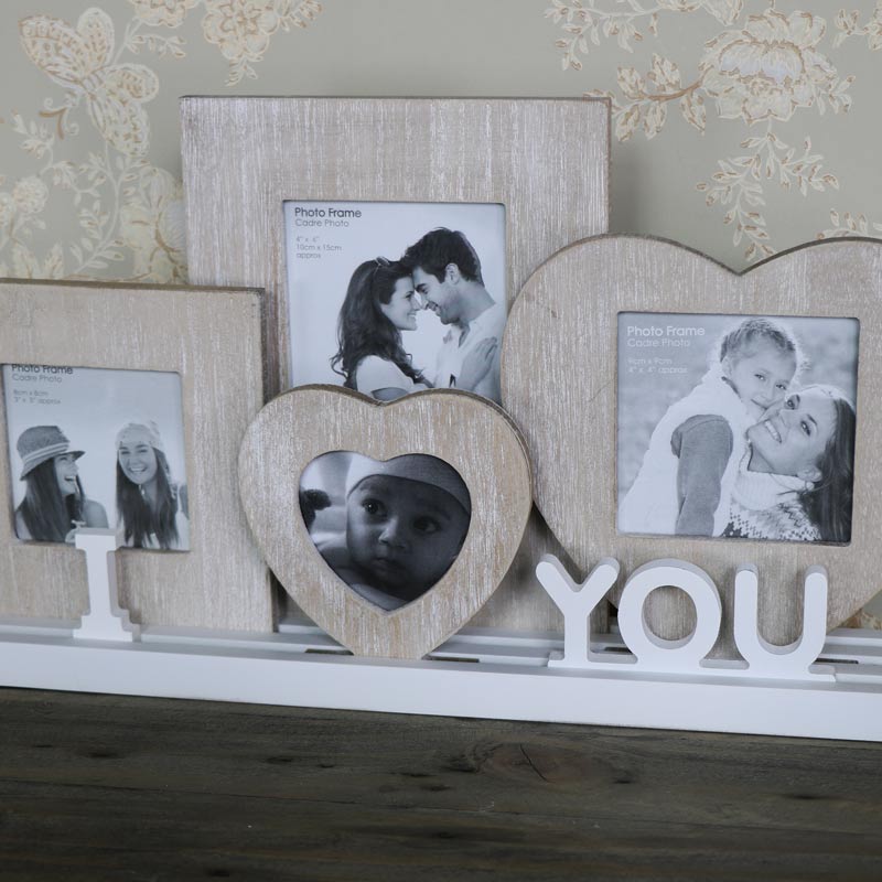Set Of Rustic Wooden Photo Frames Set Of Rustic Wooden Photo Frames I Love You