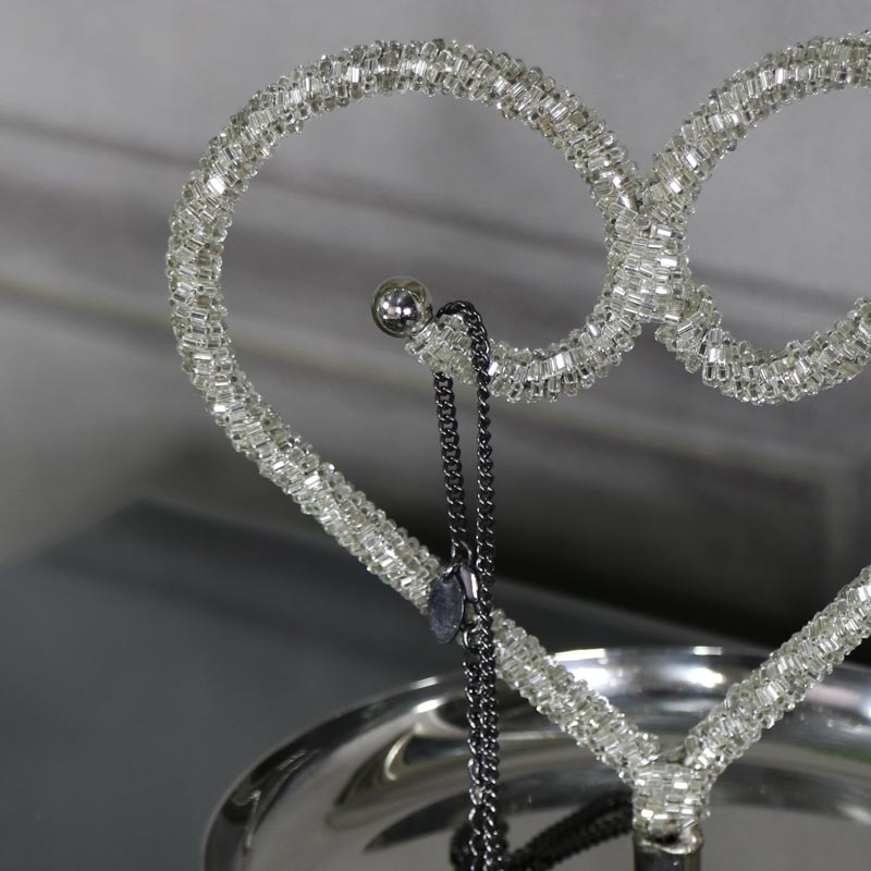 Mirrored Metal Decorative Tray Bead Mirrored Metal Decorative Tray Bead