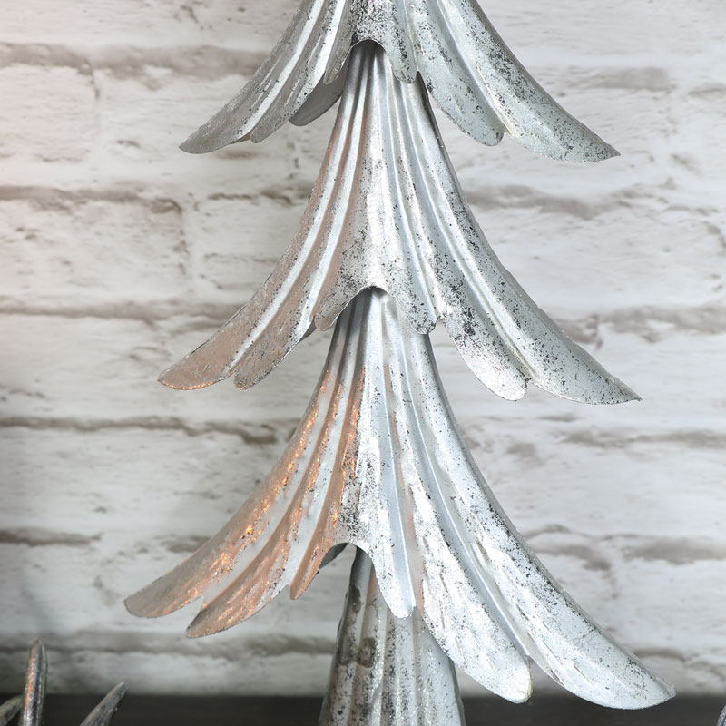 Silver Metal Christmas Tree