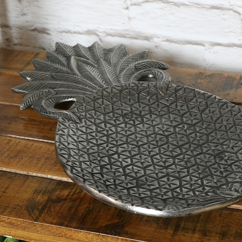 Silver Metal Pineapple Display Trinket Display Tray