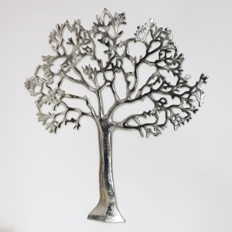 Silver Metal Tree Of Life Wall Plaque - White Metal Tree Of Life Wall Art Silver Metal Tree Of Life Wall Plaque - White Metal Tree Of Life Wall Art