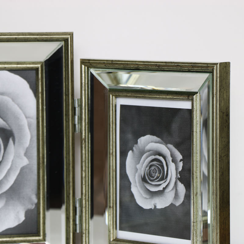 Silver Mirrored Photo Frame