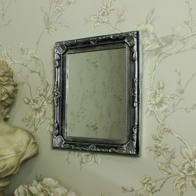 Silver Ornate Wall Mirror