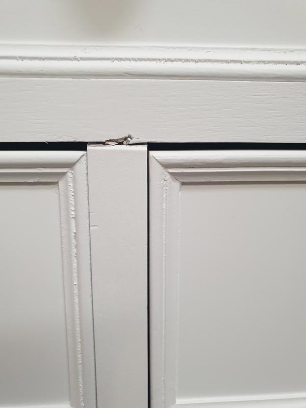 Six Drawer Chest - Elise White Range DAMAGE SECOND 2034