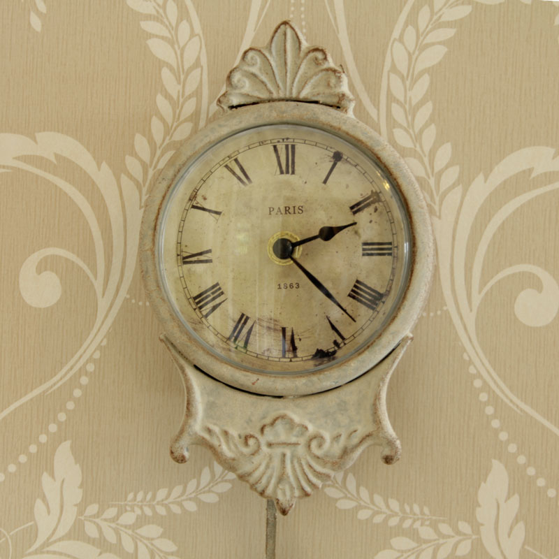 Small Cream Pendulum Wall Clock Melody Maison®