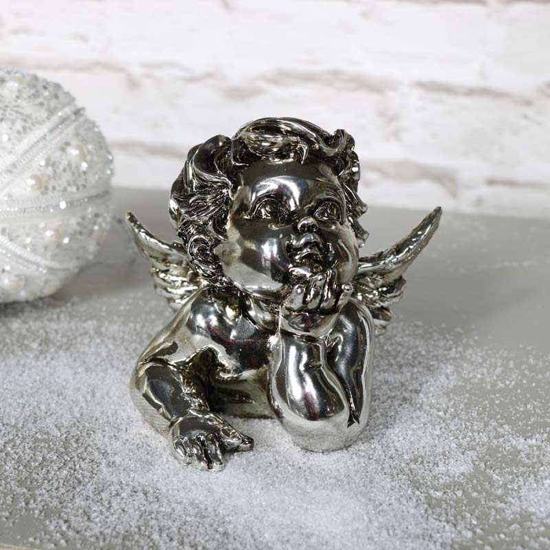 Small Silver Cherub