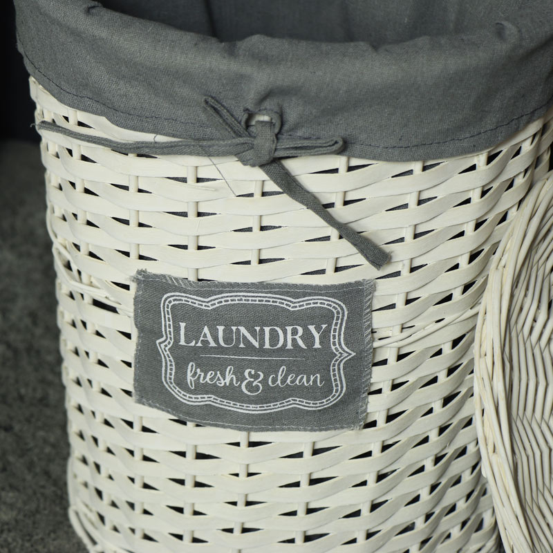 Small Willow Wicker Basket Laundry Hamper