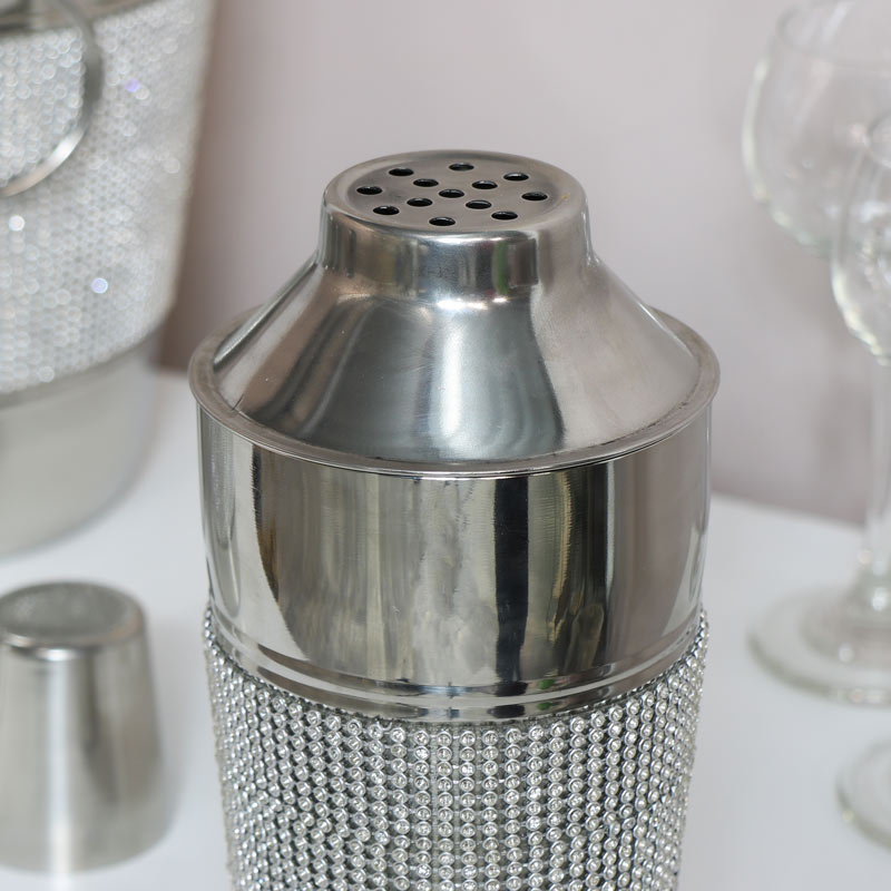 Stainless Steel Jewelled Cocktail Shaker