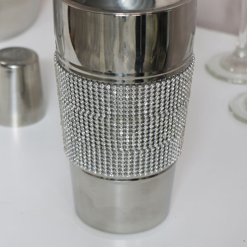 Stainless Steel Jewelled Cocktail Shaker