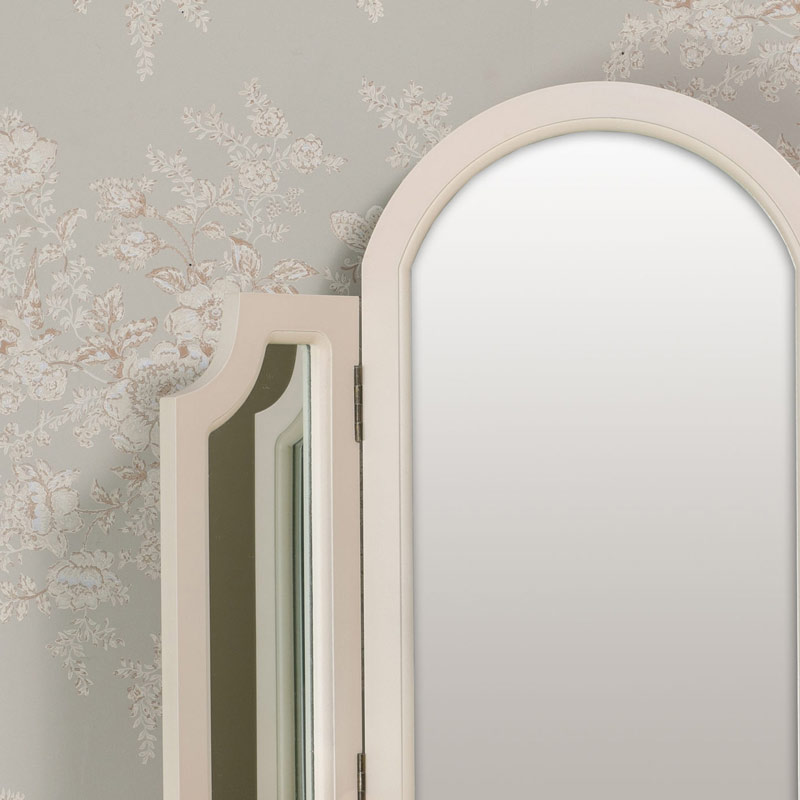 Tabletop Triple Vanity Mirror - Daventry Cream Range