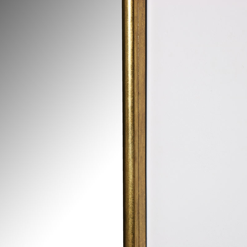 Tall Gold Arched Wall Mirror 52cm x 138cm