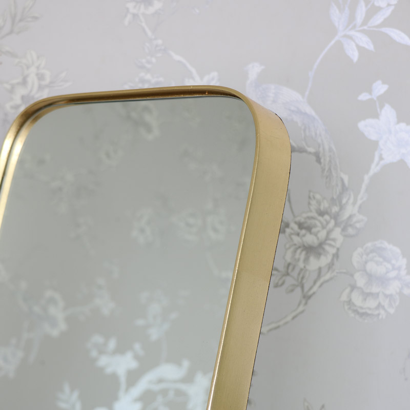 Melody Maison Tall Gold Framed Full Length Freestanding Cheval Mirror 31cm x 152cm