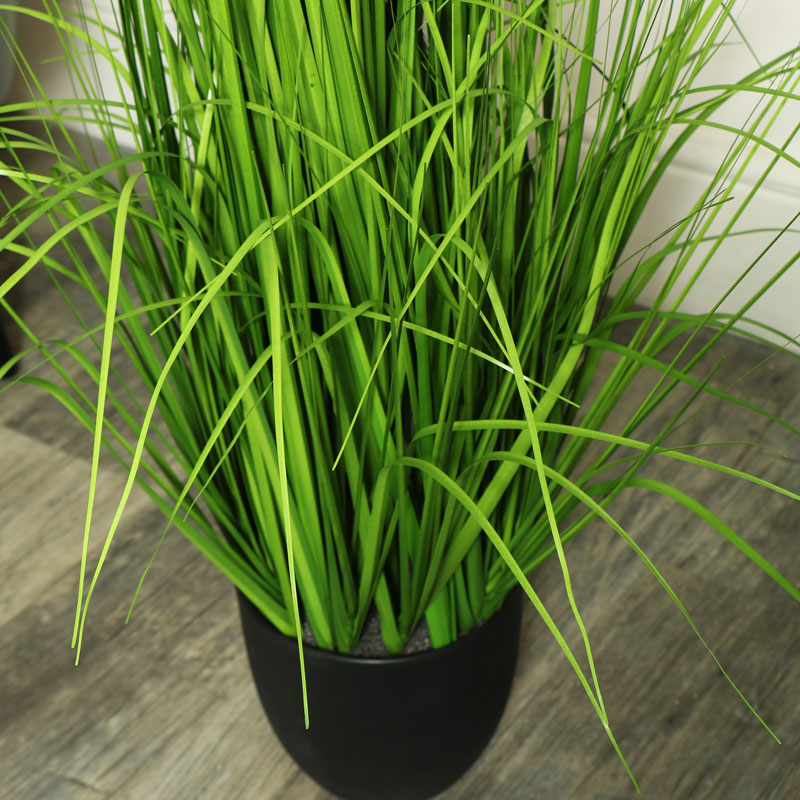 Tall Potted Artificial Grass Bush