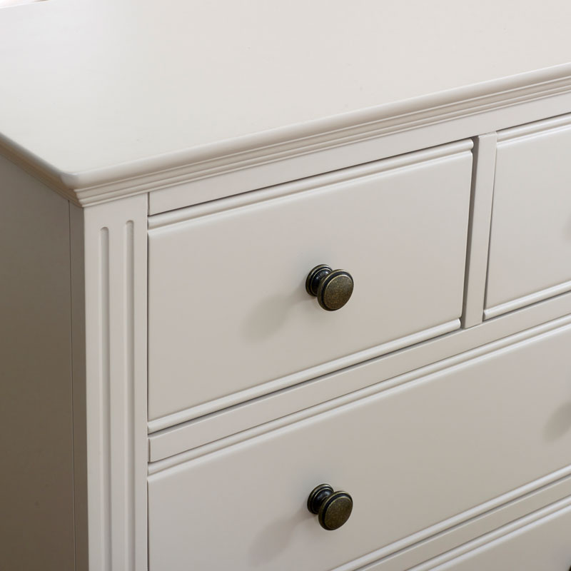 Taupe-Grey Chest of Drawers - Davenport Taupe-Grey Range