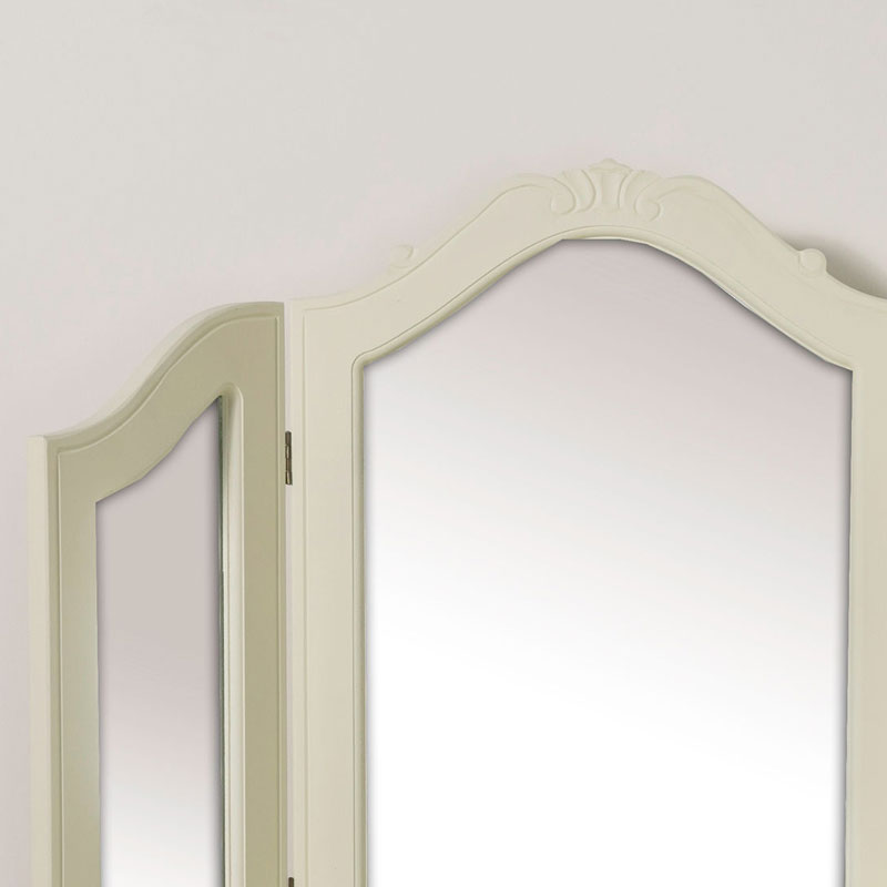 Triple Dressing Table Mirror - Elise Cream Range