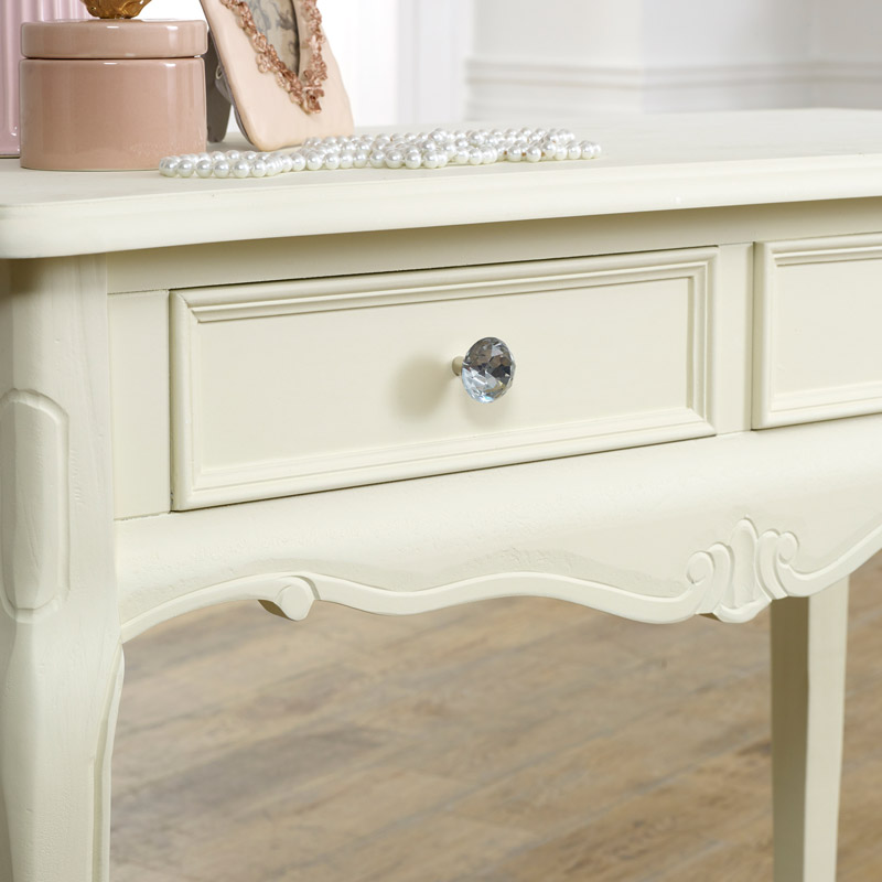 Two Drawer Dressing Table - Elise Cream Range  