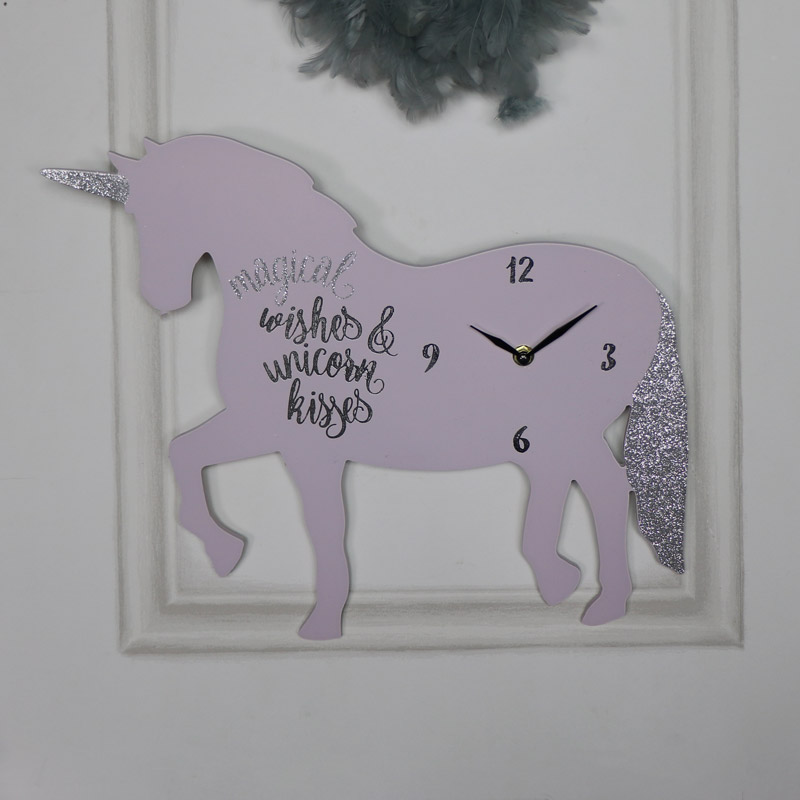 Unicorn Wall Clock "Magical Wishes"